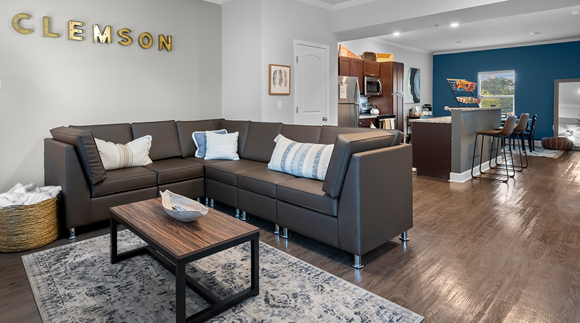 furnished living space