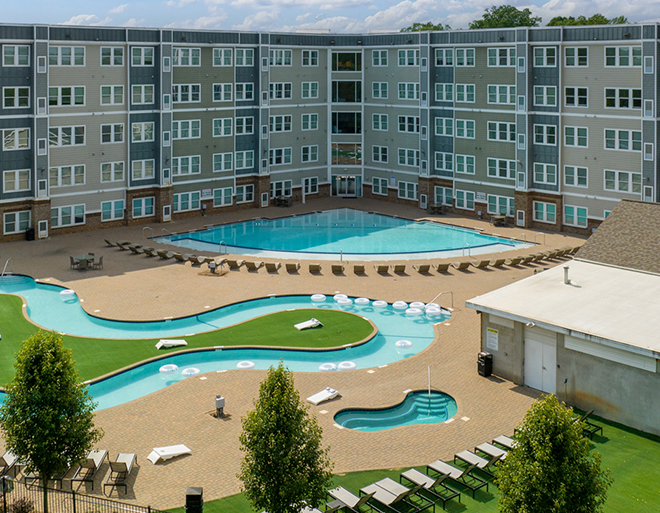 resort style pool