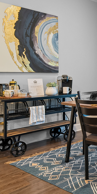 furnished living space