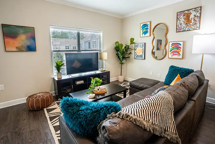 furnished living space