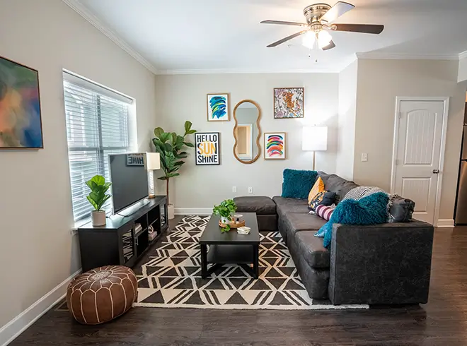 furnished living space